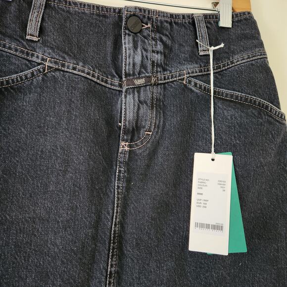 CLOSED Ibbie Dark Gray Denim Skirt- 28 MSRP $250 - Picture 10 of 16